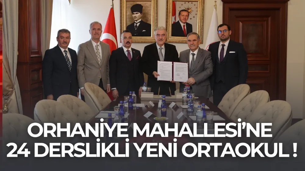 İnegöl Orhaniye Mahallesi’ne 24 Derslikli Yeni Ortaokul: Protokol İmzalandı