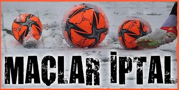 Futbola kar engeli !