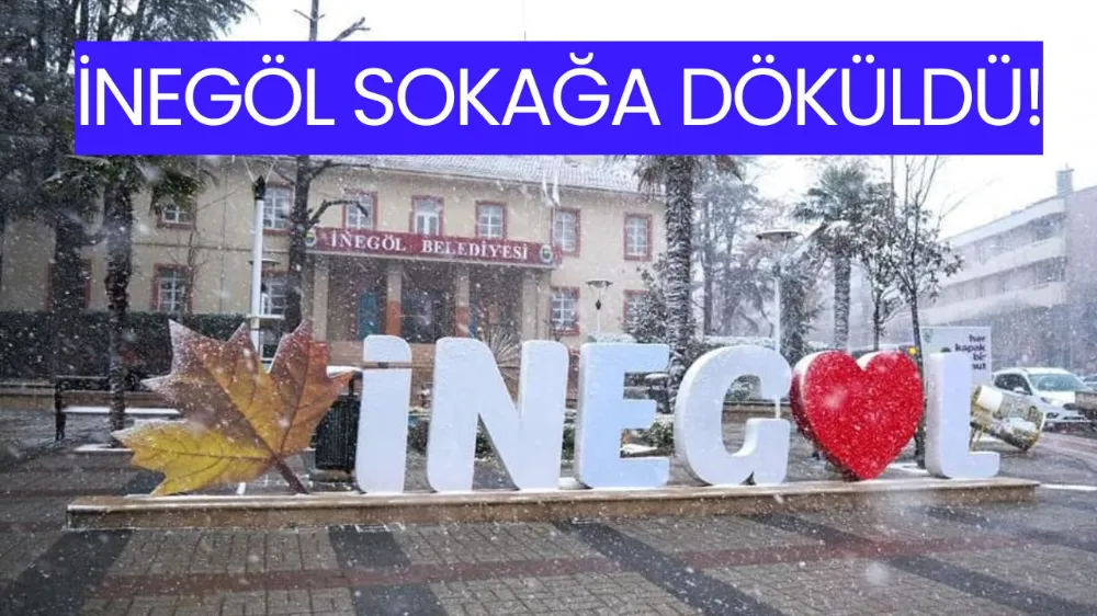 İnegöl’de Yoğun Kar Yağışı, Sokaklarda Eğlenceye Dönüştü