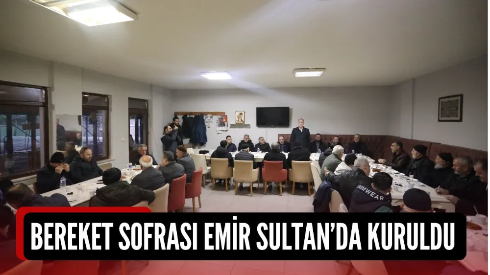 Bereket Sofrası Emir Sultan Camiinde Kuruldu