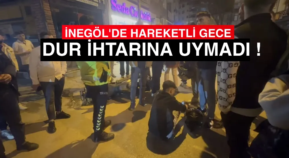 Dur ihtarına uymayıp kaçtı kendini biranda yerde buldu !