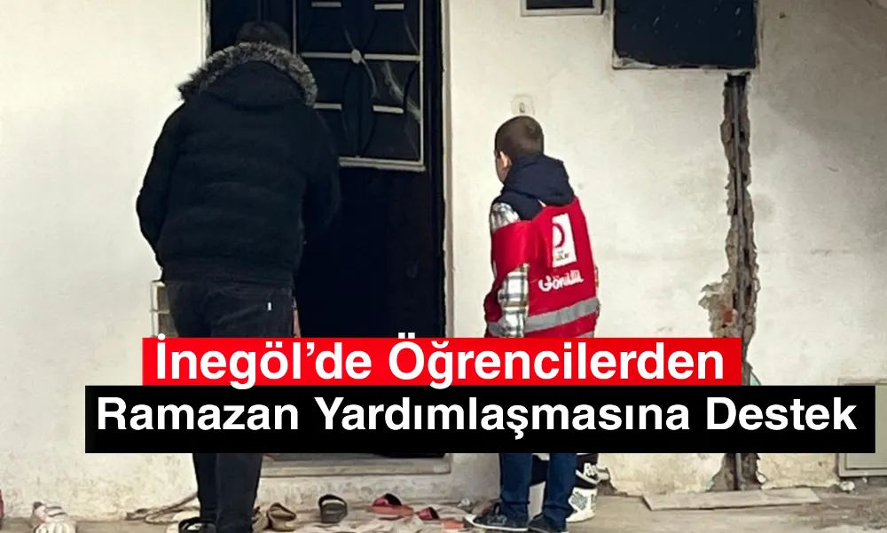 İnegöl’de Öğrencilerden Ramazan Yardımlaşmasına Destek