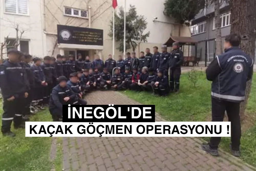 İnegöl’de 13 Kaçak Göçmen Yakalandı