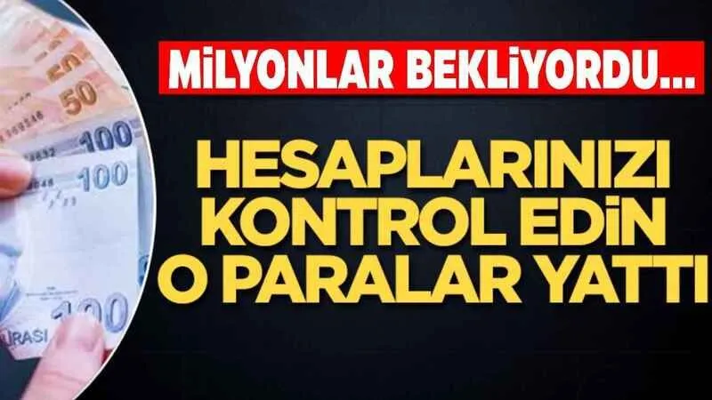 Hesaplarınızı kontrol edin !