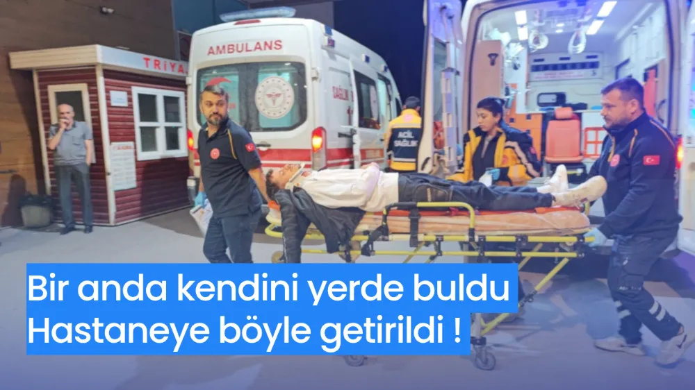 Motosiklet sürücüsü yaralandı !