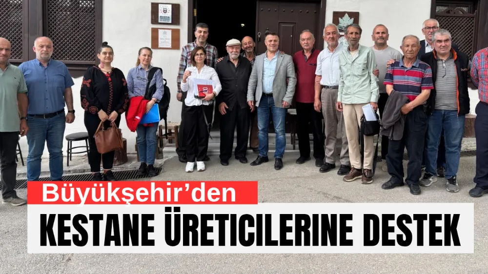 Büyükşehir’den kestane üreticilerine destek