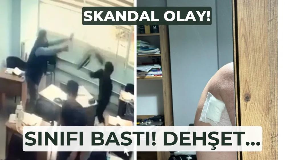 Kurs merkezinde dehşet anları kamerada: Sınıfa girip öğrenciye saldırdı