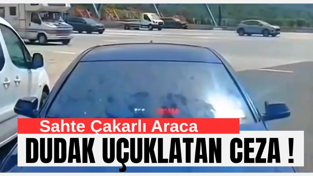 Jandarmadan Çakarlı Araca Dudak Uçuklatan Ceza