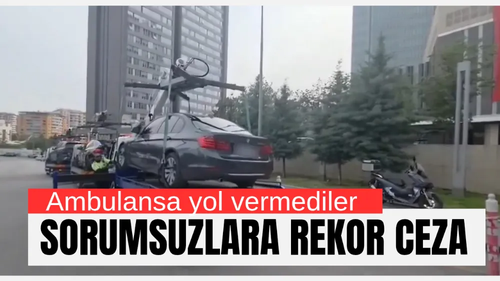 AMBULANSA YOL VERMEYEN DÜĞÜN KONVOYUNA CEZA YAĞDI