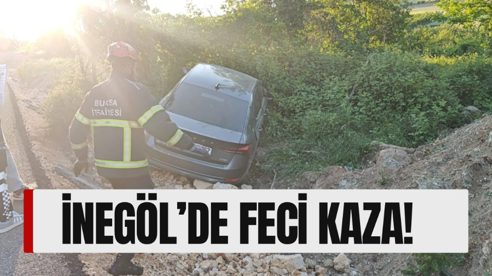 İnegöl’deki feci kazada yara almadan kurtuldu!