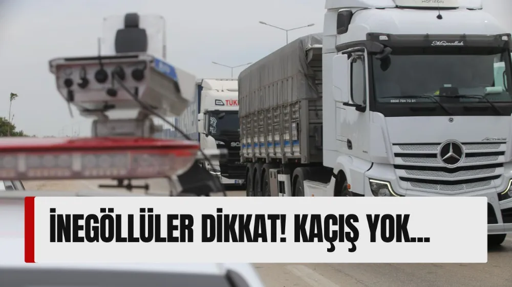 İnegöllüler dikkat! Radar ağı genişledi ayna anda 4 araca...