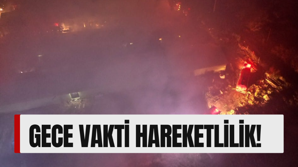 Mobilya İmalathanelerinin Bulunduğu Alanda Büyük Yangın
