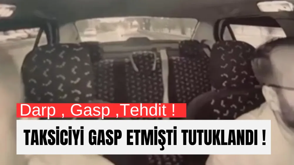Trafikte Tartıştı, Taksiciyi Tehdit Etti