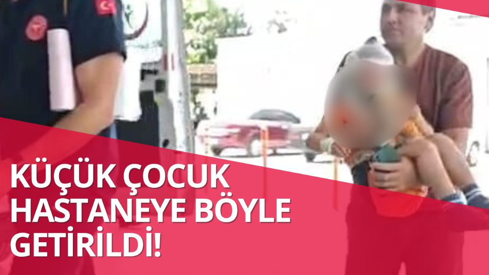 İnegöl’de küçük çocuk hastaneye getirildi!