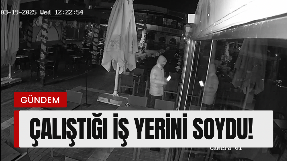 Çalıştığı iş yerini soyan hırsız kamerada: Çaldığı para kasasını mezarlığa gömdü