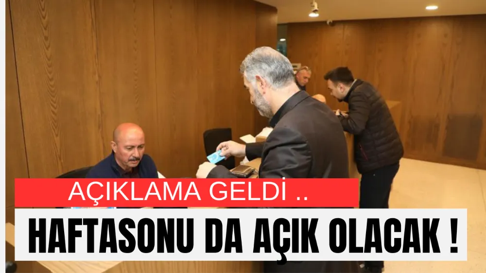 İnegöl Belediyesi Tahsilat Servisleri Hafta Sonu Açık Olacak