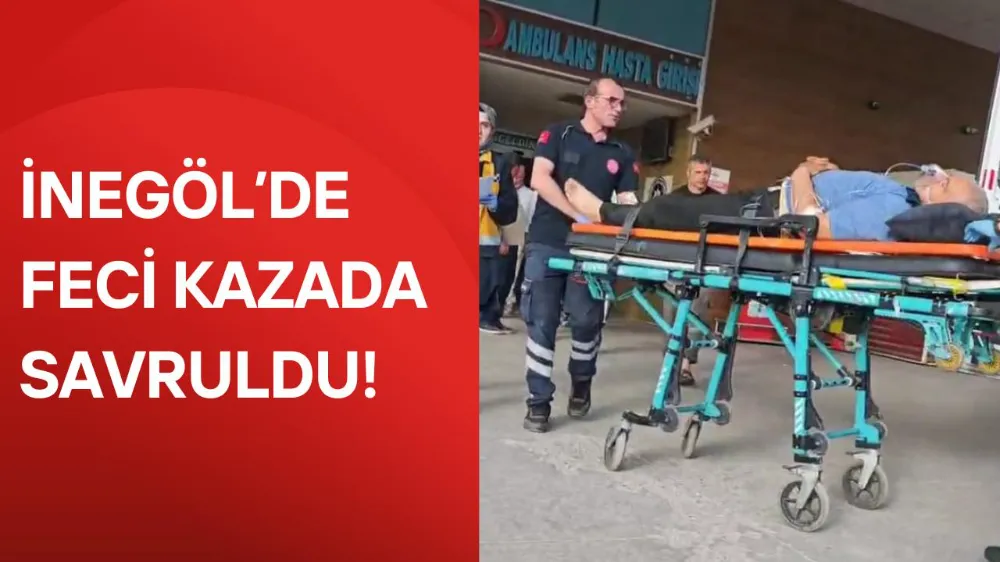Motosiklet sürücüsü ölümden döndü !