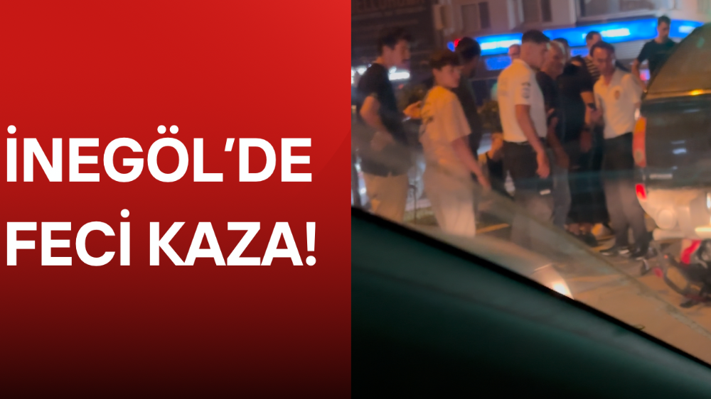İnegöl AVM Kavşağı’nda Kaza: Motosiklet Sürücüsü Otomobilin Altına Girdi
