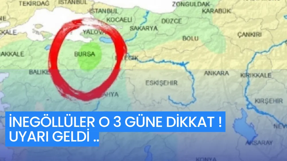 İnegöl’e ,Kavurucu Sıcaklık Uyarısı !