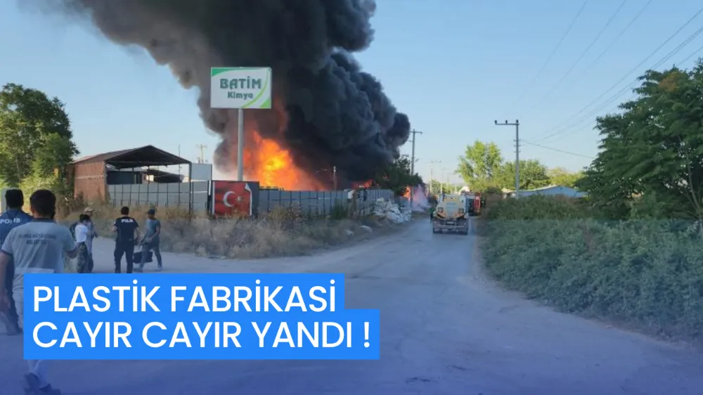 Plastik Fabrikası Alevlere Teslim Oldu