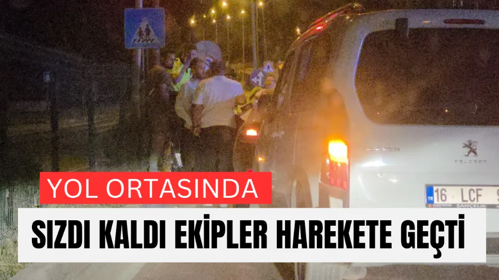 Cadde ortasında sızıp kaldı !