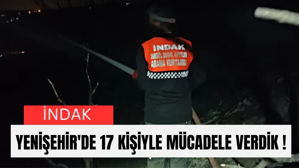 İNDAK Başkanı Eyüp Köksal: “17 Gönüllümüzle Yangına Müdahale Ettik”