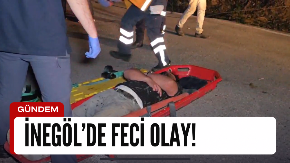 İnegöl’de Feci Kaza: Araç Uçuruma Yuvarlandı, 3 Kişi Yaralandı
