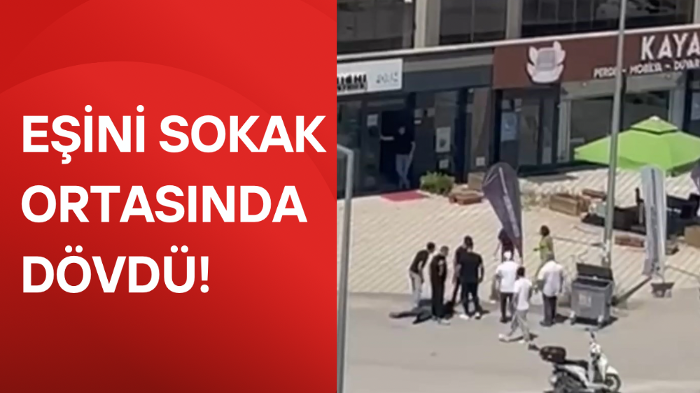 Kendisine şiddet uygulayan eşini savunan kadına vatandaşlardan tepki