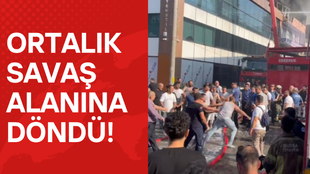 Yangında bıçaklı saldırı!