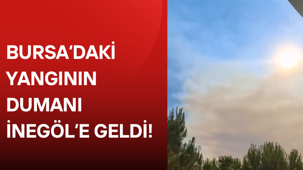 Bursa’daki Orman Yangınları Şiddetini Artırdı: Dumanlar İnegöl Semalarını Kapladı