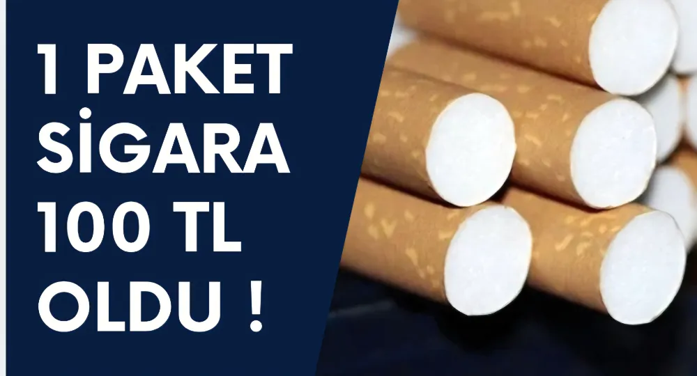 1 paket sigara 100 tl oldu !