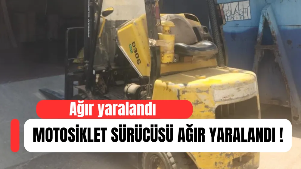 İnegöl’de Forklift ile Motosiklet Çarpıştı: 1 Ağır Yaralı