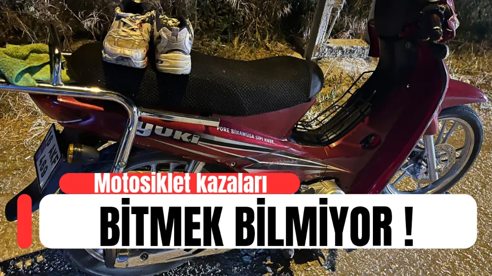 Motosiklet sürücüsü ağır yaralandı !