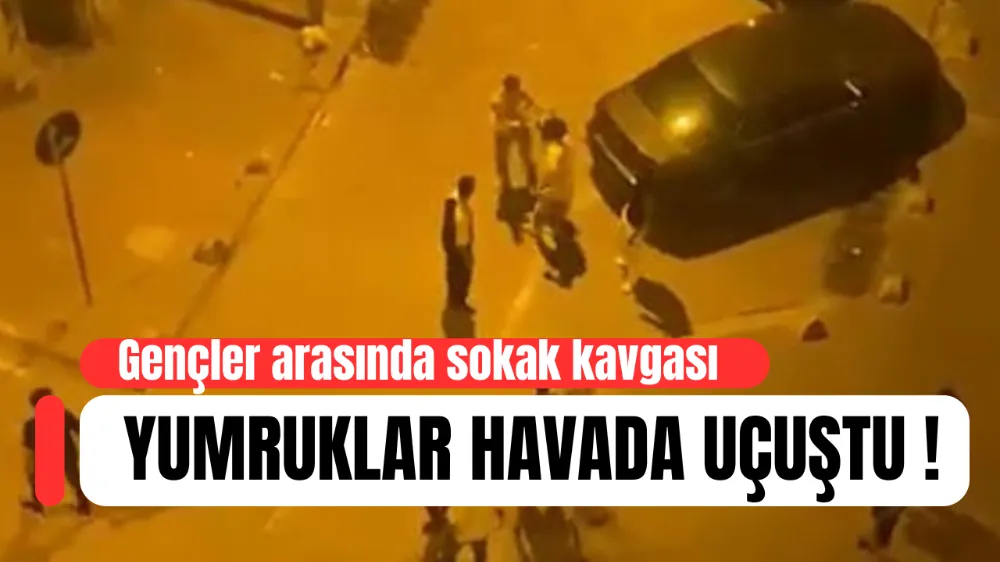 Gençler Arasında Sokak Kavgası: Yumruklar Havada Uçuştu