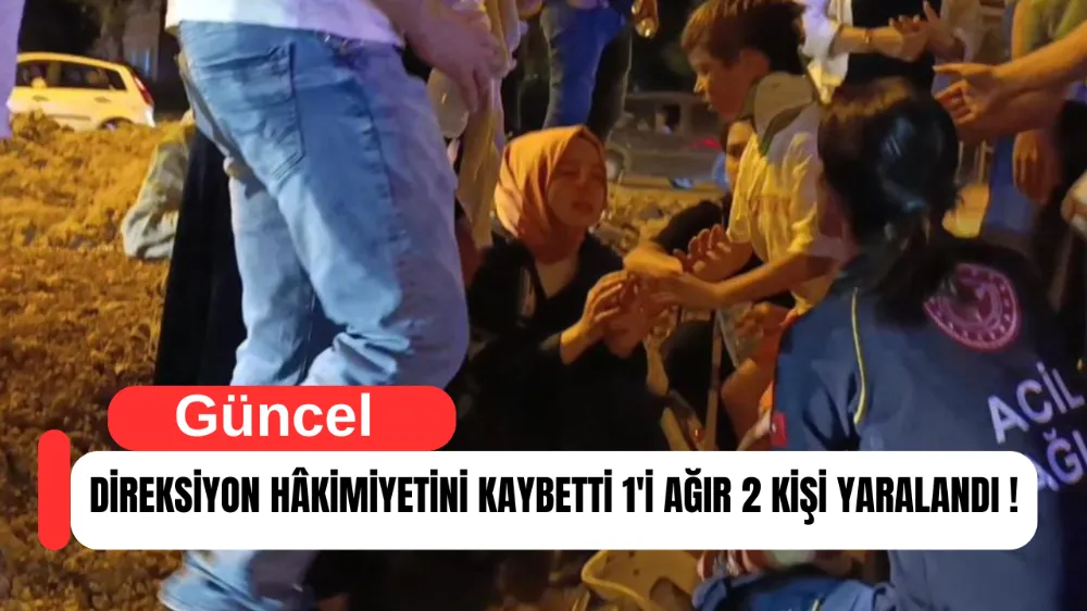 İnegöl’de Tek Taraflı Kaza: 2 Yaralı