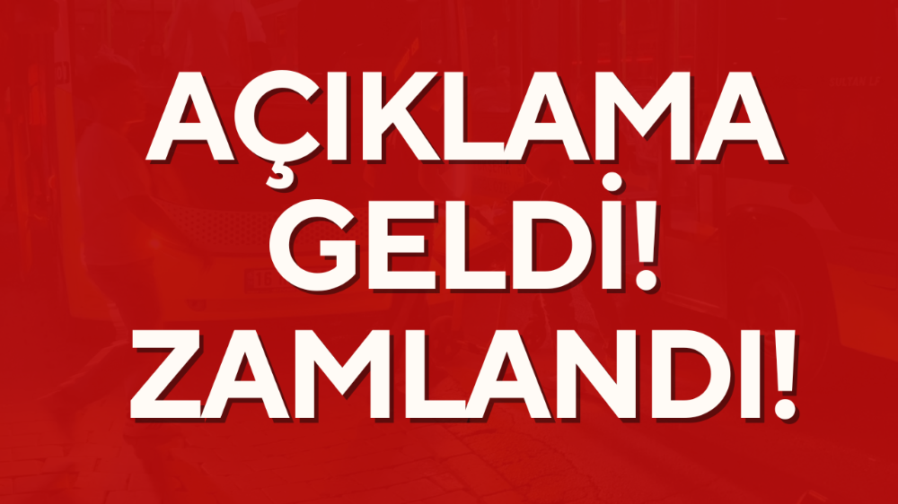 Zam geldi!