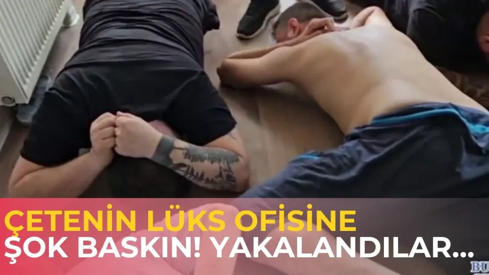 Bursa’da lüks ofisteki online bahis çetesine baskın! Çok sayıda tutuklama var...