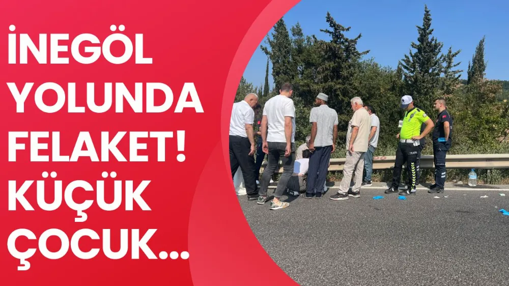 İnegöl yolunda feci kaza!