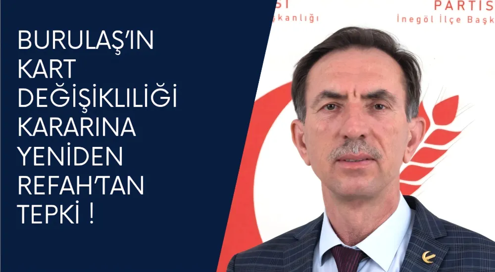 BURULAŞ’ın kart değişikliği kararına Yeniden Refah’tan tepki