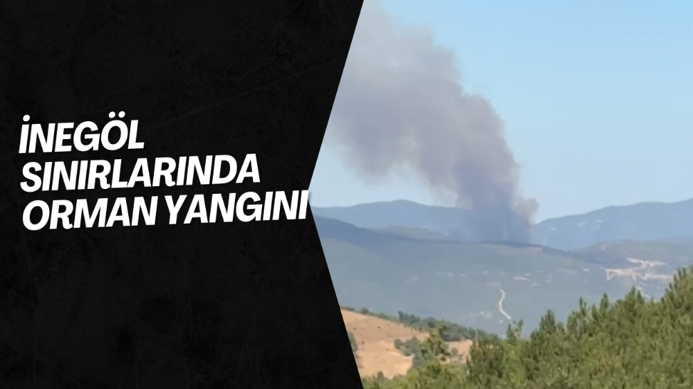 İnegöl’den Görülen Dumanlar Panik Yarattı