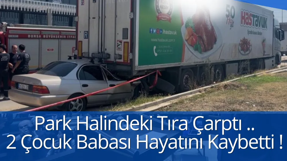 Park Halindeki Tıra Çarptı: 2 Çocuk Babası Sürücü Hayatını Kaybetti