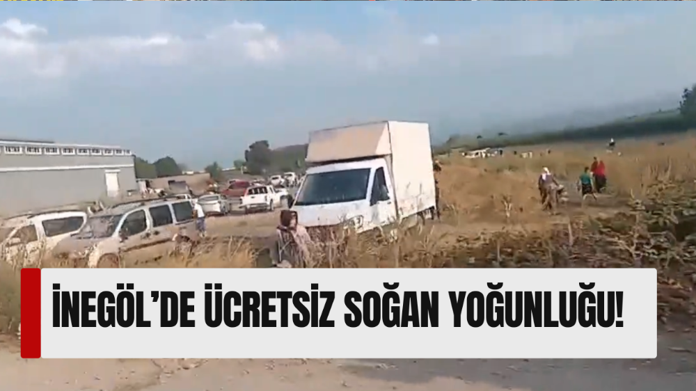 İnegöl’de üretici üretsiz soğan dağıttı!