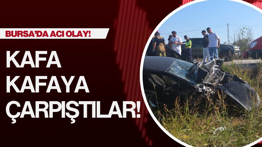 Otomobiller kafa kafaya çarpıştı: 4 yaralı