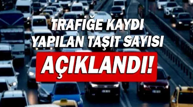 Türkiye’de Trafiğe Kayıtlı Taşıt Sayısı 32,8 Milyona Ulaştı