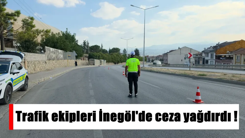 Trafik ekipleri İnegöl