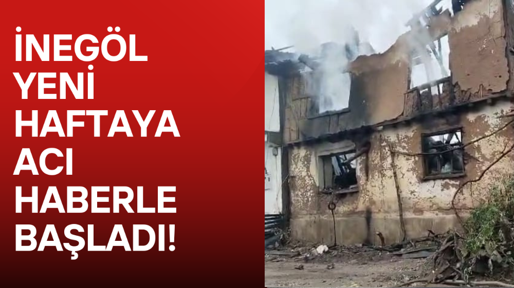 İnegöl’de korkutan yangında yaşlı çift ölümden döndü