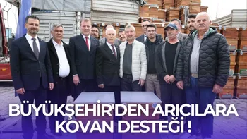 BÜYÜKŞEHİR’DEN ARICILARA KOVAN DESTEĞİ