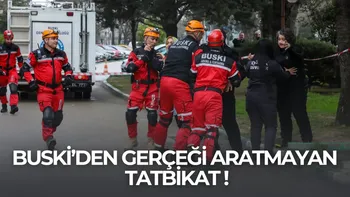 BUSKİ’DEN GERÇEĞİ ARATMAYAN TATBİKAT