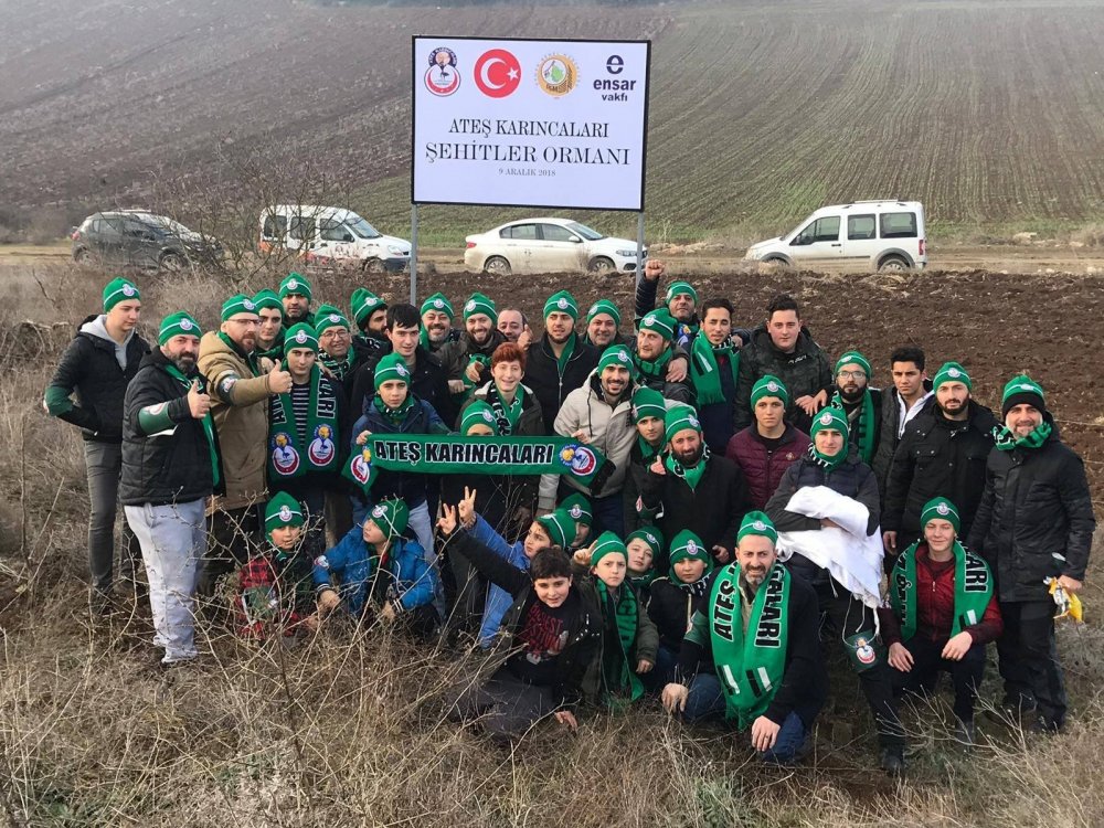 Ateş Karıncalar Derneğinden Hatıra Ormanı!