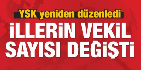 Ysk açıkladı , Vekil sayıları değişti !